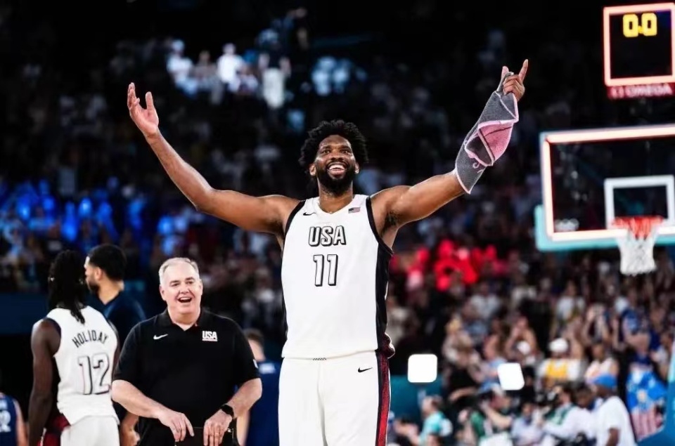 德国男篮翻盘希腊男篮，恩比德惊艳世界