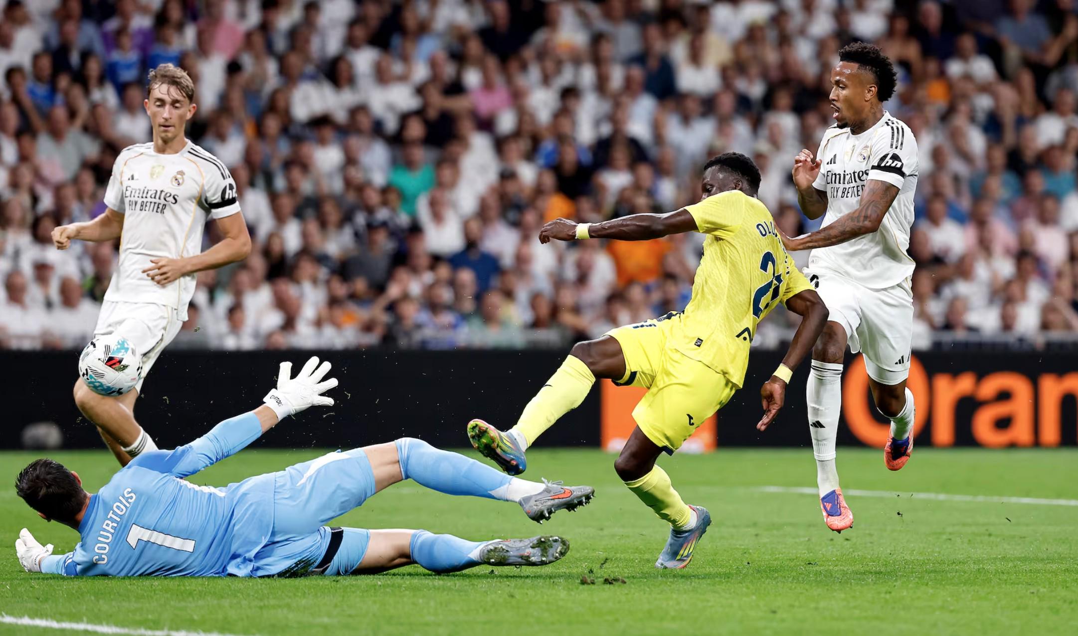 包含皇马前锋锋利射门助球队获胜的词条